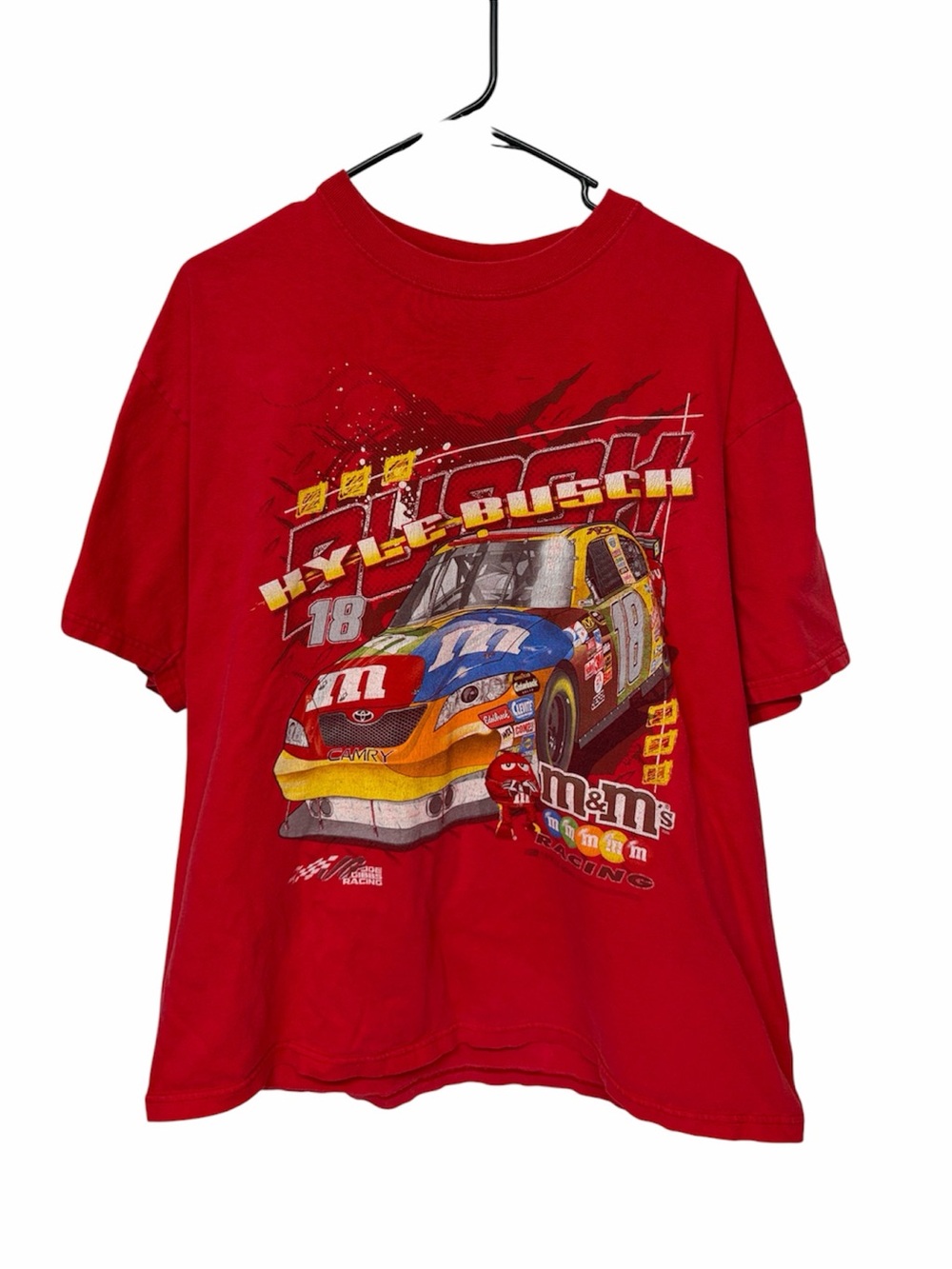 Nascar Red Kyle Busch M&M's Graphic Tee